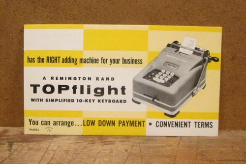 Early 1950s topflight adding - topflight,