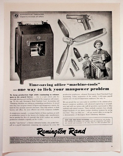 Remington rand war wwii - rand,
